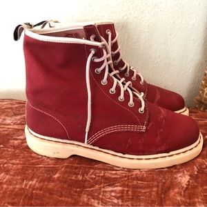 Dr. Martens “The Original”Tectuff 13450 Boots Red Nylon 13450.*See Photos US 11